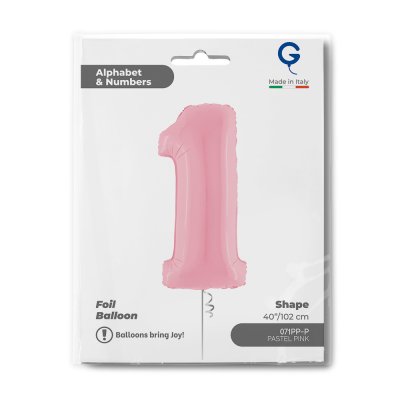 ÄŚĂŤSLICE PASTEL RED 1 (102cm, 40") foil inflatable balloon - 071pp-p-b.jpg