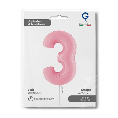 ÄŚĂŤSLICE PASTEL RED 3 (102cm,40") foil inflatable balloon - 073pp-p-b.jpg