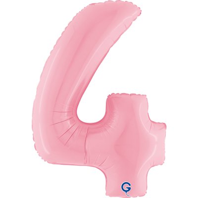 ÄŚĂŤSLICE PASTEL RED 4 (102cm,40") foil inflatable balloon