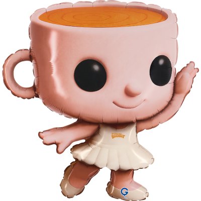 Ballerina Cappuccina 24"/61cm inflatable foil balloon