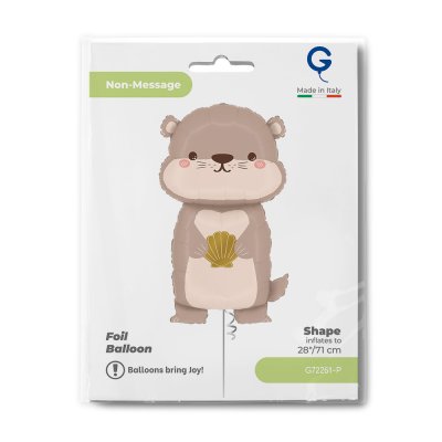 Otter 28"/71cm foil inflatable balloon - g72261-p-b.jpg