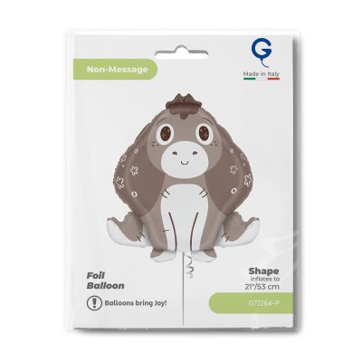 Donkey 21"/53cm inflatable foil balloon - g72264-p-b.jpg