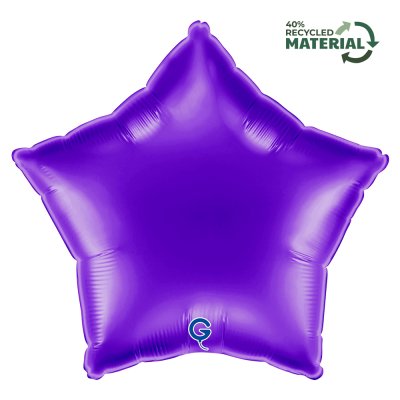 Star purple Royal 18"/46cm foil inflatable balloon