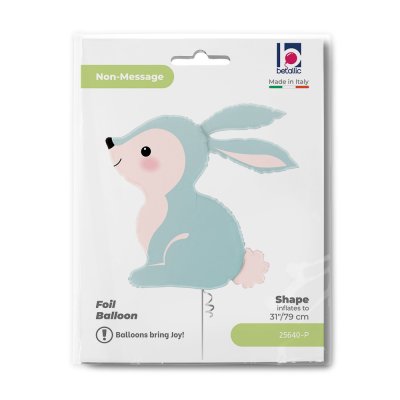 Bunny blue 31"/79cm foil inflatable balloon - 25640-p-b.jpg
