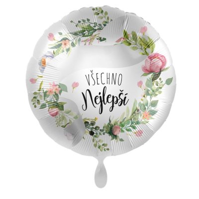 Circle NB All the best CZ 43cm - foil balloon