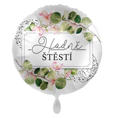 Circle NB Good Luck CZ 43cm - foil balloon