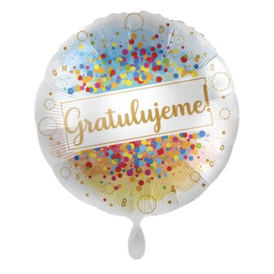 Circle NB Congratulations! CZ 43cm - foil balloon