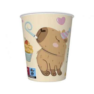 Paper cups - Kapybara 250ml/8pcs