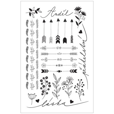 Friendship tattoo decals 10.5x6cm