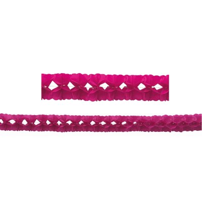 Garland paper Accordion pink 300Ă—11cm