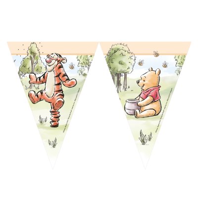Eco flag garland "MedvĂdek PĂş" (9 flags)