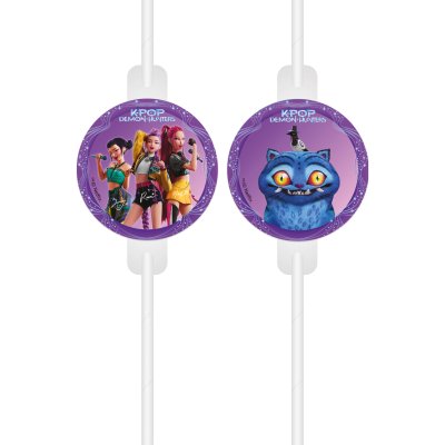 ECO paper straw "K-Pop: Demon Hunter", 4 pcs