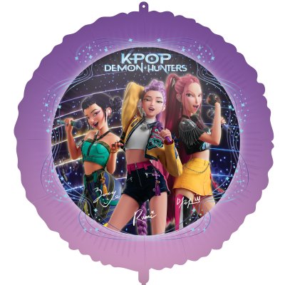 Circle "K-Pop: Demon Hunter" 46cm foil balloon + weights