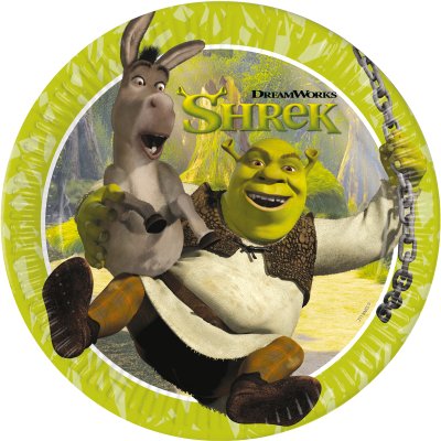 ECO paper plates - Shrek 23cm/8pcs