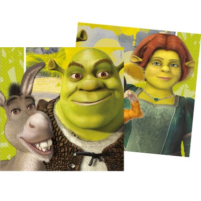 Paper napkins EKO - Shrek 33x33cm/20 pcs