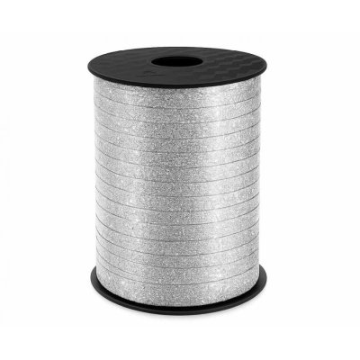 Silver glitter ribbon (5mmx458m)
