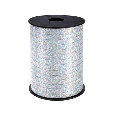 Silver holographic ribbon (5mmx458m)