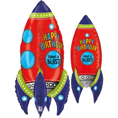 HB Rocket "Have a Blast!" 33"/84cm foil balloon