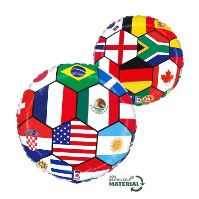 Circle - Soccer Nations 18"/46cm Foil Balloon