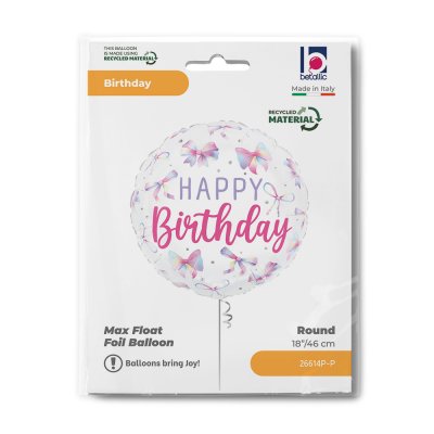 Circle HB rainbow small 18"/46cm foil balloon - 26614p-p-b.jpg