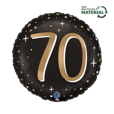 Circle - ÄŚernĂ˝ Ä. 70 (18"/46cm) inflatable foil balloons