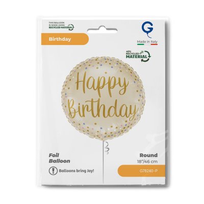 Circle beige with confetti HB 18"/46cm foil balloon - g78240-p-b.jpg