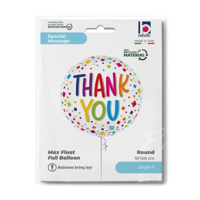 Circle "Thank you" with confetti 18"/46cm foil balloons - 26461p-p-b.jpg