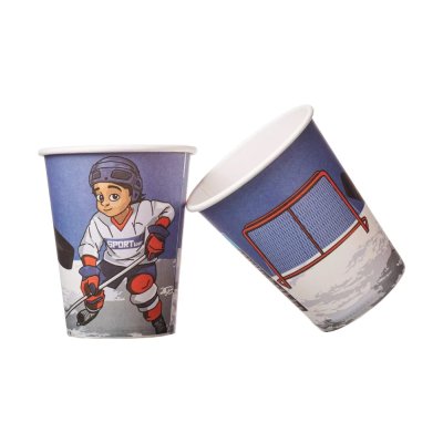 Hockey dream paper cups, 8 pcs - Papirove-kelimky-Hokejovy-sen-8-ks-1.jpg