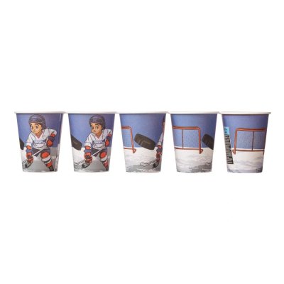 Hockey dream paper cups, 8 pcs - Papirove-kelimky-Hokejovy-sen-8-ks-2.jpg