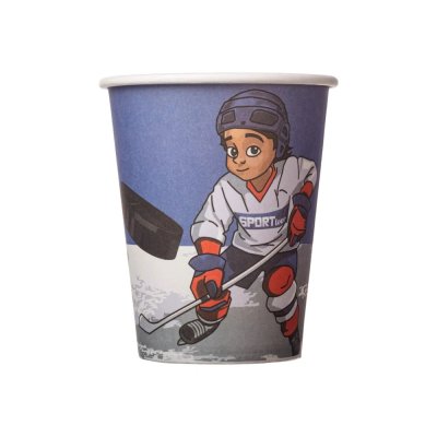 Hockey dream paper cups, 8 pcs