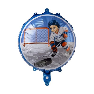 Circle - Hockey player 45cm - foil balloon