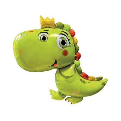 Dinosaur green 70x78cm - foil balloon