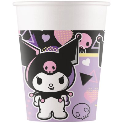Paper cups ECO "Kuromi" 200ml, 8 pcs