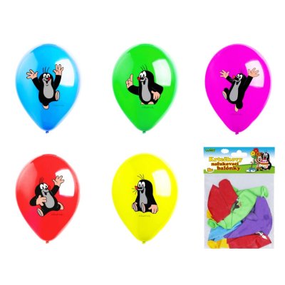 Balloon 30cm print "Mole", 10 pcs