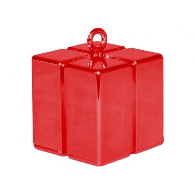 Weighs a red box, 120g