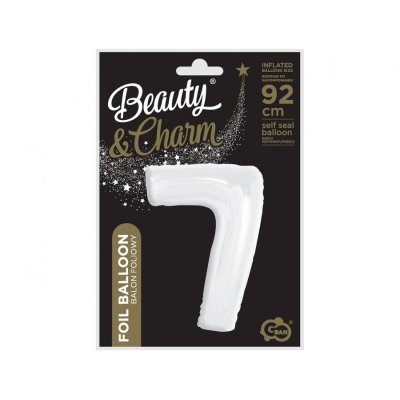 Size "7" white 92cm foil balloon - 84254.jpg
