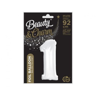 Size "1" white 92cm foil balloon - 84213.jpg