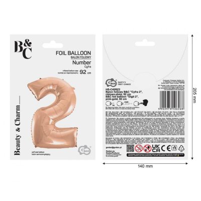 ÄŚĂslice "2" rosegold 92cm foil balloon - 96972.jpg