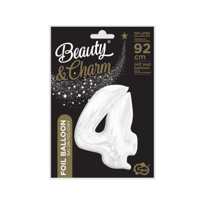 Size "4" white 92cm foil balloon - 84242.jpg