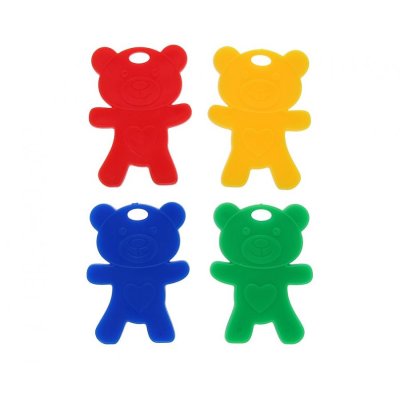 Teddy bear weight, mix of colors 8g (25pcs/pack)