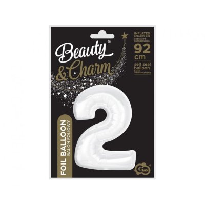Part "2" white 92cm foil balloon - 84217.jpg