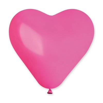 Heart-shaped balloon 25cm #007 fuchsia (50pcs/pack) - fuchsia 07.jpg