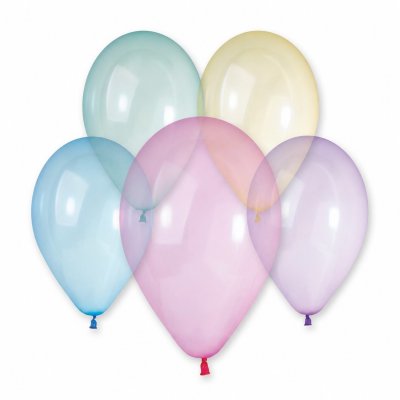 Balloon 33cm/13" crystal rainbow mix (50pcs/pack)
