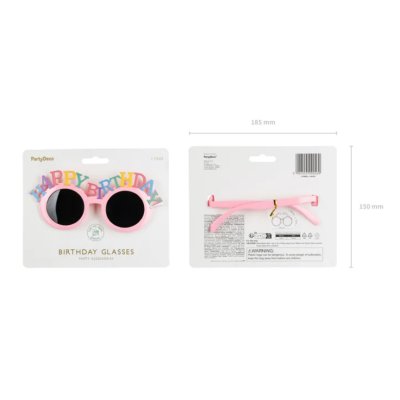 Glasses with the inscription "Happy Birthday" pink - Screenshot 2026-06-05 at 13-07-26 Glasses Happy Birthday 18.5x7.5 cm pink - Designer decorations and ideas for every party! - PartyDeco.png