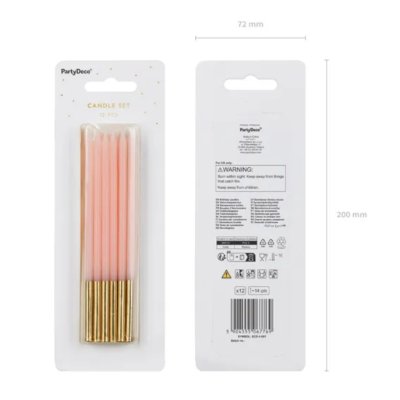 Pink birthday candles 14cm, 12 pcs - Screenshot 2026-06-05 at 14-14-14 Plain birthday candles pink 14 cm (1 pkt _ 12 pc.) - Designer decorations and ideas for every party! - PartyDeco.png