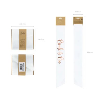Satin sash "Bride to Be" white, 75cm - Screenshot 2026-06-05 at 15-01-51 Sash Bride to be white 75cm - Designer decorations and ideas for every party! - PartyDeco.png