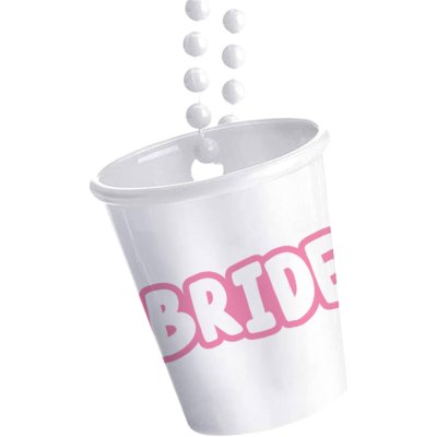 Bowl "Bride" on chain white, 1pc