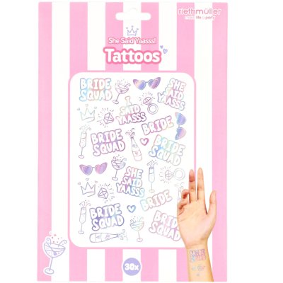 Bride/Bride Squad tattoo decals, 30 pcs - 8714572214445_5.jpg