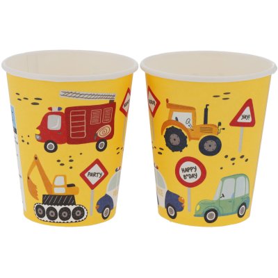 Paper cups FSC "Wacky Wheels" 250ml, 8 pcs - 8714572276672_3.jpg