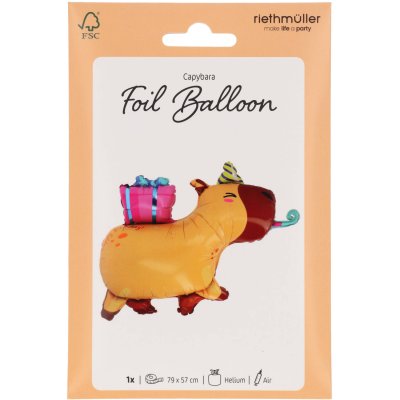 Capybara with a hole 69x50cm foil balloon - 8714572277006_5.jpg